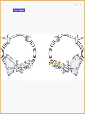 Sterling Silver Animal Hoop Earrings S925 Sensitive Skin Safe